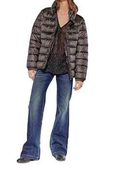 Kurtka damska Le Temps Des Cerises Leozel zimowa w panterkę