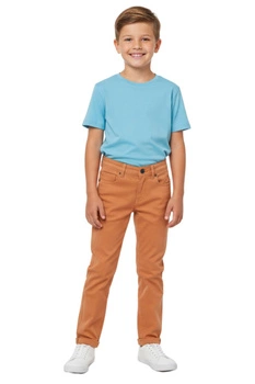 Spodnie Tommy Hilfiger Slim Scanton pomarańczowe