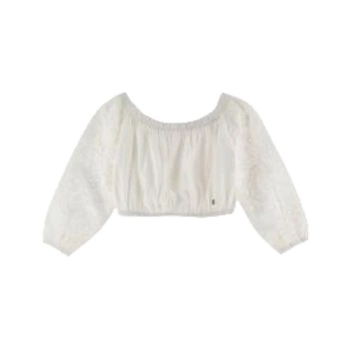 Bluzka dziewczęca Original Marines biała haftowana