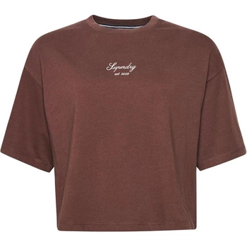 Koszulka damska Superdry Code Heritage Boxy klasyczna bawełniana