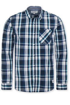 Koszula męska Tom Tailor Denim granatowa w kratkę