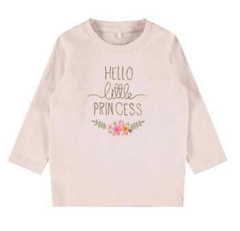 Koszulka dziewczęca Name It Bianca bawełniana z długim rękawem