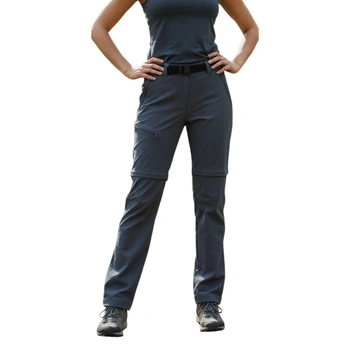 Spodnie damskie Maier Sports Nata 2w1 trekkingowe szare