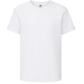 Koszulka dziecięca Fruit of the Loom biała bawełninany t-shirt r. 104