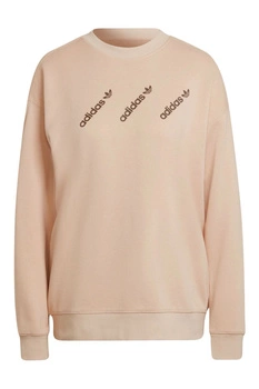 Bluza damska Adidas Crew beżowa bawełniana