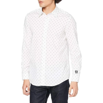 Koszula męska Diesel Riley z długim rękawem bawełniana w kotwice