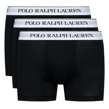 Bokserki męskie Polo Ralph Lauren 3-pak komplet czarne z białą gumką r. M