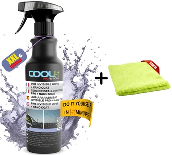 Niewidzialna wycieraczka z nano powłoką Cool5 Invisible Wiper 1L + Ściereczka