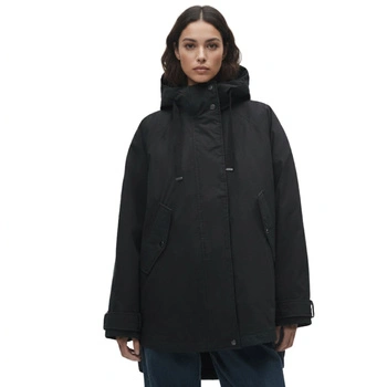 Kurtka damska Zara techniczna parka ocieplana czarna