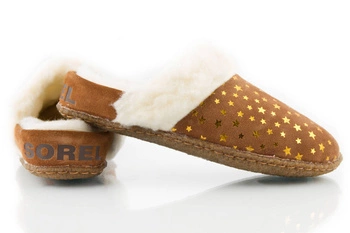 Pantofle Sorel Nakiska kapcie dziecięce skóra