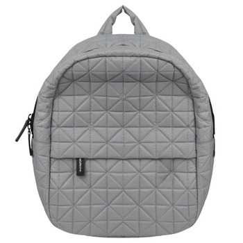 Plecak na laptopa Vee Collective szary miejski pikowany włoski