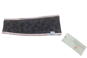 Opaska damska Sweaty Betty Ski Leopard na głowę zimowa
