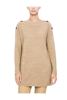 Sweter damski Sarah Pucini metaliczny klasyczny r. S/M