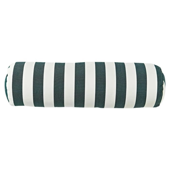 Poduszka ogrodowa Westwing Cosby na krzesło wałek 57x17 cm beżowo-zielona