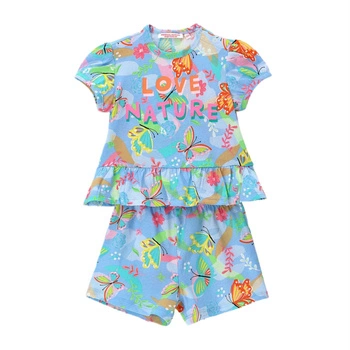 Koszulka + spodenki komplet dla dziewczynki Original Marines Set niebieski