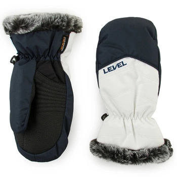 Rękawice dziecięce Level Jolie Teen Mitt narciarskie granatowo białe