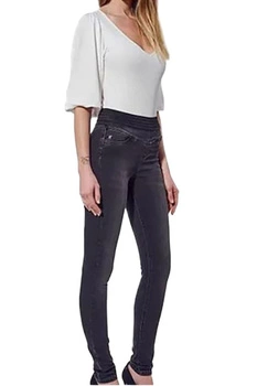 Spodnie damskie Kaporal jegginsy czarne dopasowane