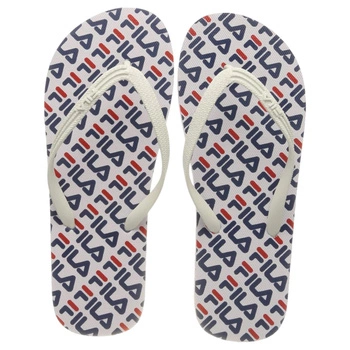 Klapki męskie Fila Troy Slipper na basen japonki białe z logiem