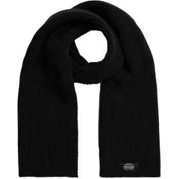Szalik męski Superdry Classic Knitted zimowy czarny