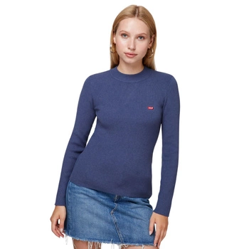 Sweter damski Levi's dopasowany niebieski