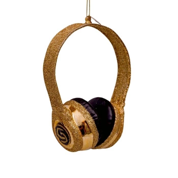Bombka choinkowa Vondels Złote Słuchawki ozdoba bożonarodzeniowa