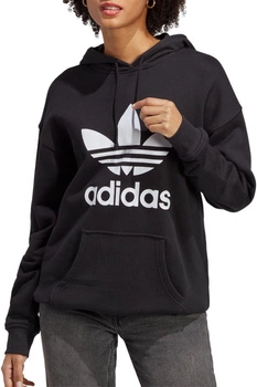 Bluza damska Adidas Trefoil Hoodie czarna bawełniana