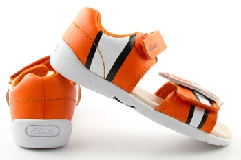 Sandały dziecięce Clarks Zora z rybką Nemo skórzane