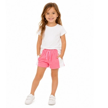 Spodenki dziewczęce Zara Bermuda krótkie różowe r. 110