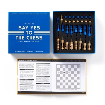 Szachy Brass Monkey Say Yes To The Chess zestaw szachowy na prezent