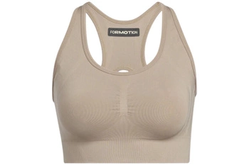 Top damski Adidas Performance Formotion biustonosz sportowy brązowy