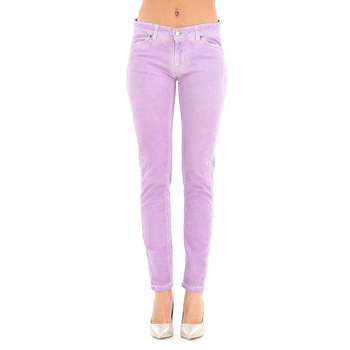 Spodnie damskie Twinset Violetta Skinny fioletowe dopasowane