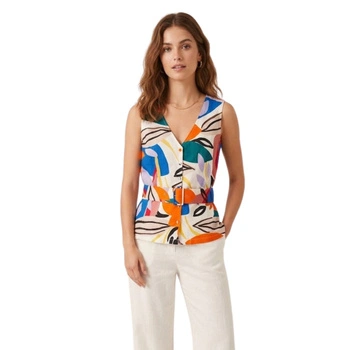 Bluzka damska Naf Naf Vanessa na co dzień wzorzysta kolorowa