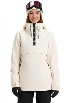Kurtka damska Roxy Shelter narciarska kremowa