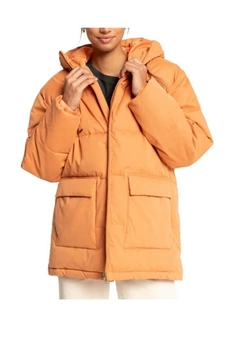 Kurtka damska Billabong Mad For You zimowa puchowa pomarańczowa