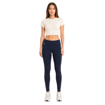 Spodnie damskie Lacoste sportowe treningowe legginsy granatowe r. XS