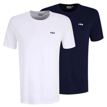 Koszulka męska Fila Brod Tee t-shirt 2-pak biała granatowa