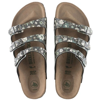 Klapki damskie Birkenstock Florida w kwiaty