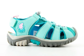 Sandały dziewczęce Regatta Świnka Peppa zabudowane miętowe sportowe