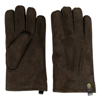 Rękawiczki męskie Van Buren skórzane eleganckie brązowe