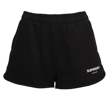 Spodenki damskie Superdry Code Core sportowe szorty dresowe czarne