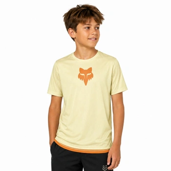 Koszulka juniorska Fox Ranger Ss MTB sportowa rowerowa żółta