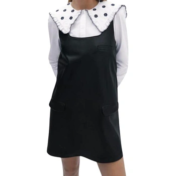 Sukienka damska Zara mini czarna imitacja skóry r. XS