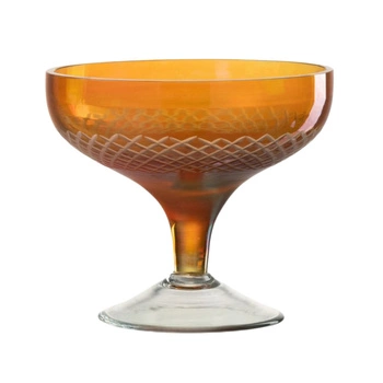 Kieliszek do napojów Jolipa J-Line szklany pomarańczowy