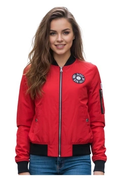 Kurtka damska Bombers Orginal Newlove bomberka czerwona
