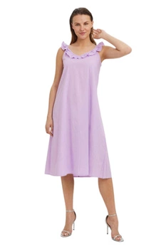 Sukienka damska Vero Moda Kelly C Strap Calf midi lawendowa