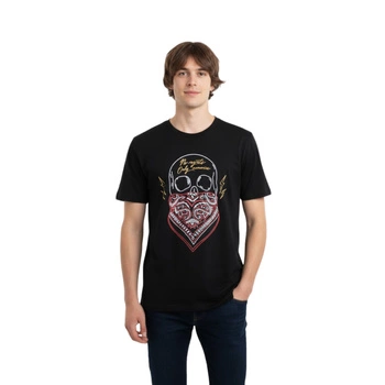 Koszulka męska Deeluxe Memories t-shirt czarny z nadrukiem