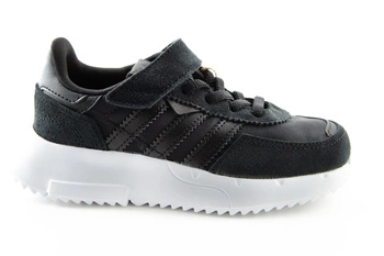 Buty dziecięce Adidas Retropy F2 CF EL C sportowe lekkie czarne na rzep