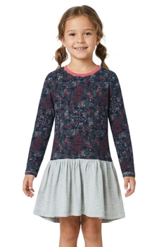Sukienka dziewczęca Desigual Chloe z nadrukiem w koty r. 110