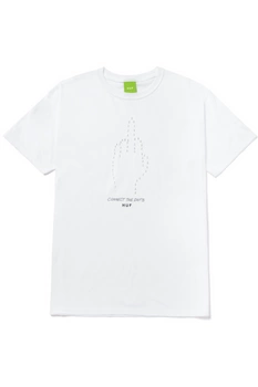 Koszulka męska HUF Connect The Dots bawełniana biała