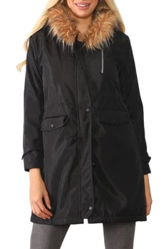 Kurtka damska Dewberry zimowa parka czarna r. L